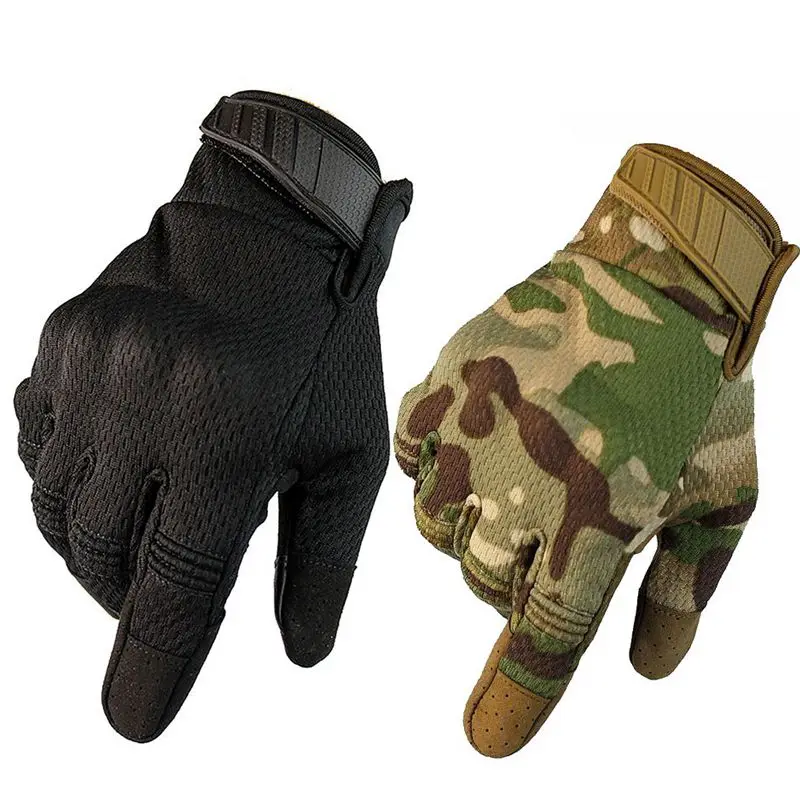 Multicam Camo Touch Screen Tactical Gloves Military Army Combat Full Finger Outdoor Climbing Bicycle Paintball Men Gloves