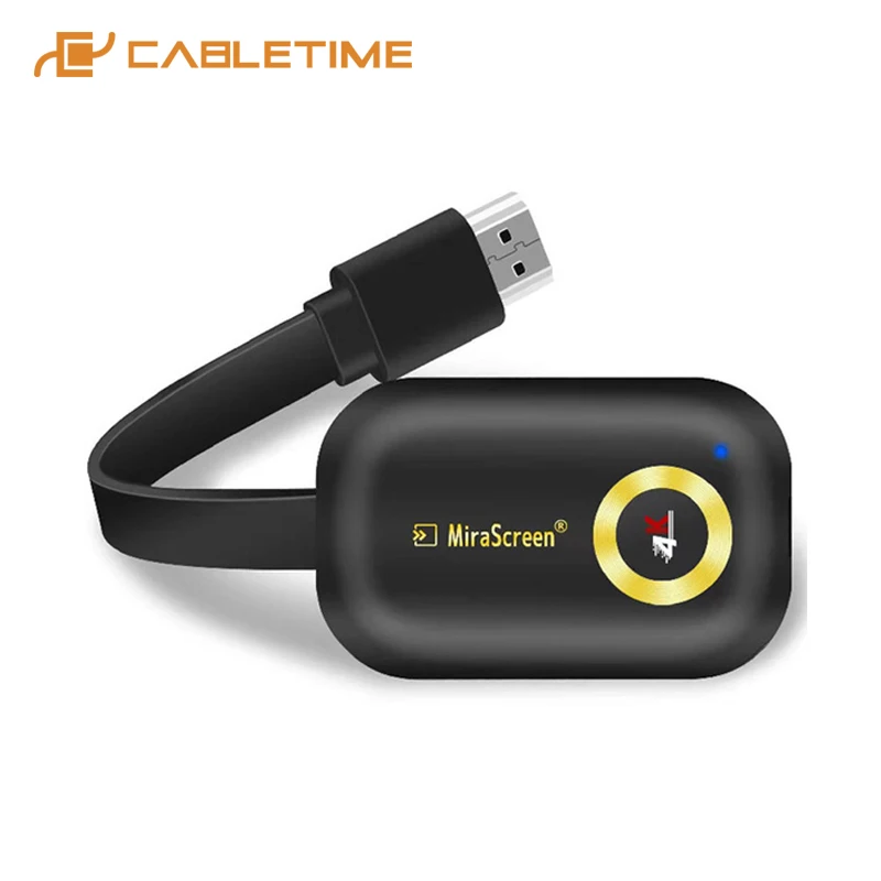CABLETIME TV Stick HDMI Wireless Apadter TV Streamer HD 1080P 2.4GHz TV Digital Stick for PC Macbook Air C342