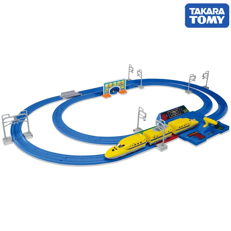 

Tomy TOMICA Car Model Boy Three-section Variable Speed Electric Rail Train-Dr. Huang Ultra-High-Speed Sets