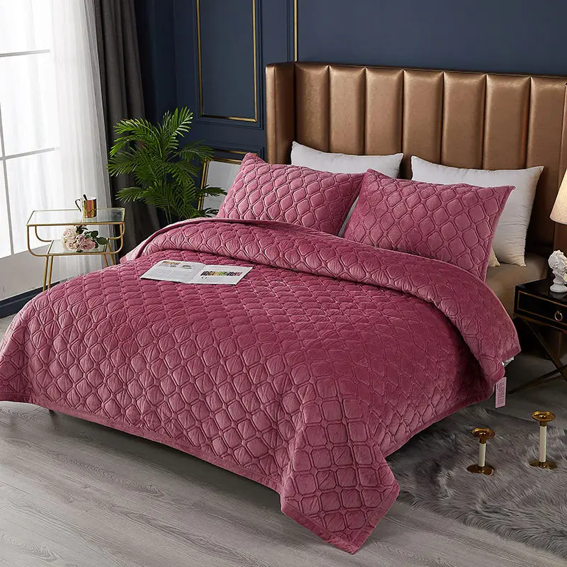 

Толстое Зимнее бархатное одеяло с кристаллами, постельное белье для спальни, двойные теплые одеяла для кровати, Королевский размер, однотонное домашнее Роскошное Одеяло