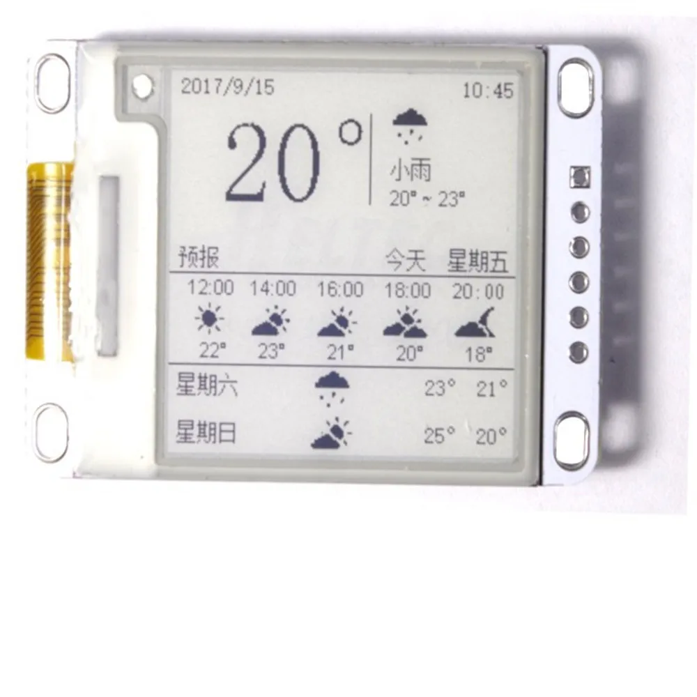 Taidacent Raspberry Pi Белый Черный Видимый SPI 200x200 1,54 1 дюйм E-Ink E-paper дисплей Панель для электронной полки края этикетки