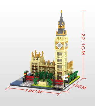 

Weili YZ058 Big Ben small particle assembled building block toy building series