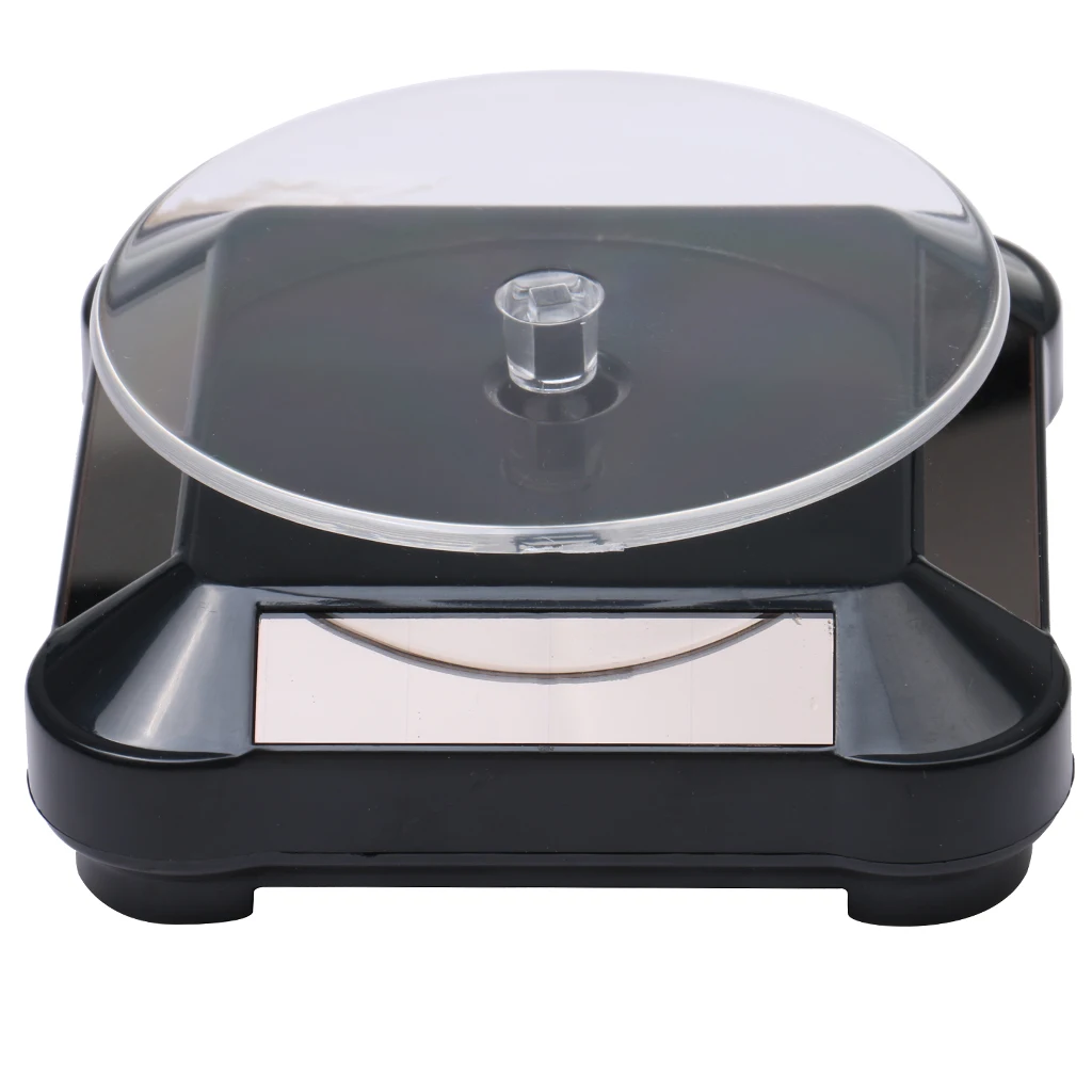 360° Rotating Display Stand Base Rotary Turntable - Solar/Battery Powered, 4 Colors 2 Types for Choose