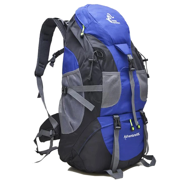 Mochila de viaje de 50l para hombre, bolsa grande de senderismo, mochila de  Turismo, impermeable, deportes al aire libre, escalada, montañismo,  equipaje - AliExpress