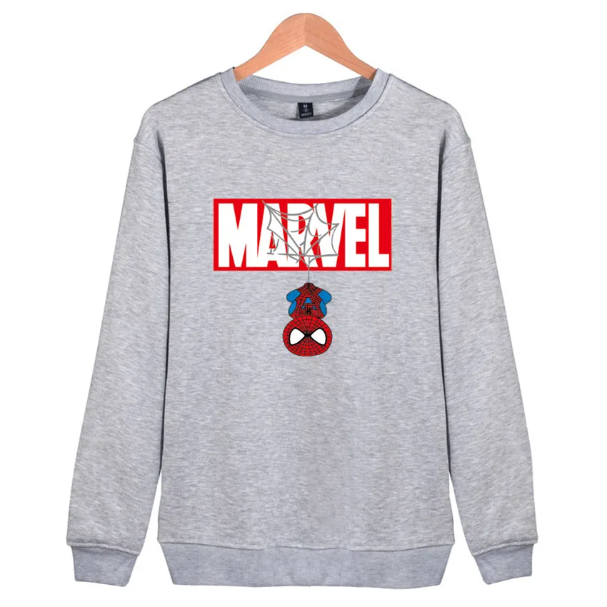 Женские осенние флисовые Marvel Человек-паук пуловер худи с принтом толстые свободные женские толстовки Толстовка женская повседневная одежда