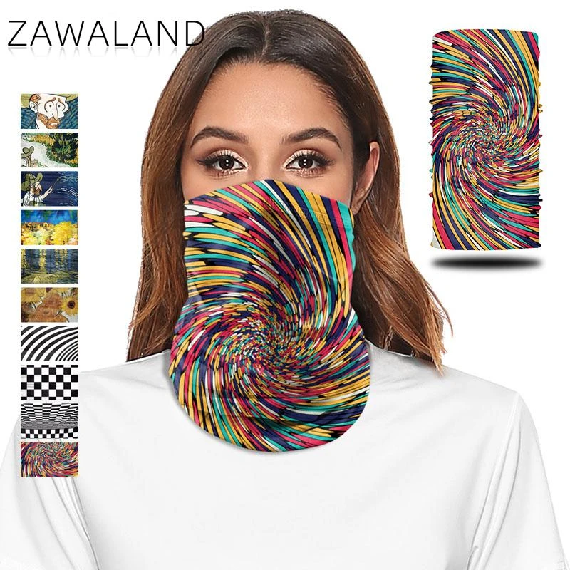 Zawaland Fashion Neck Scarf Windproof Trekking Scarves Outdoor Cycling Headscarf Tubular Face Bandana Unisex mens designer scarf