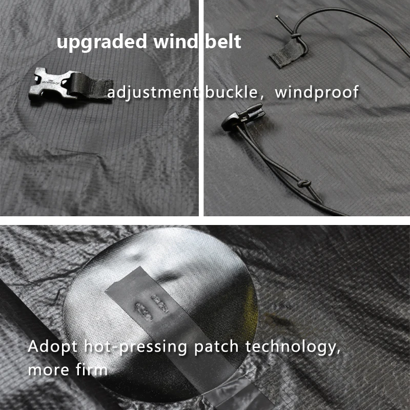Cycling Rain Pants Silicone Coated Nylon Camping Hiking