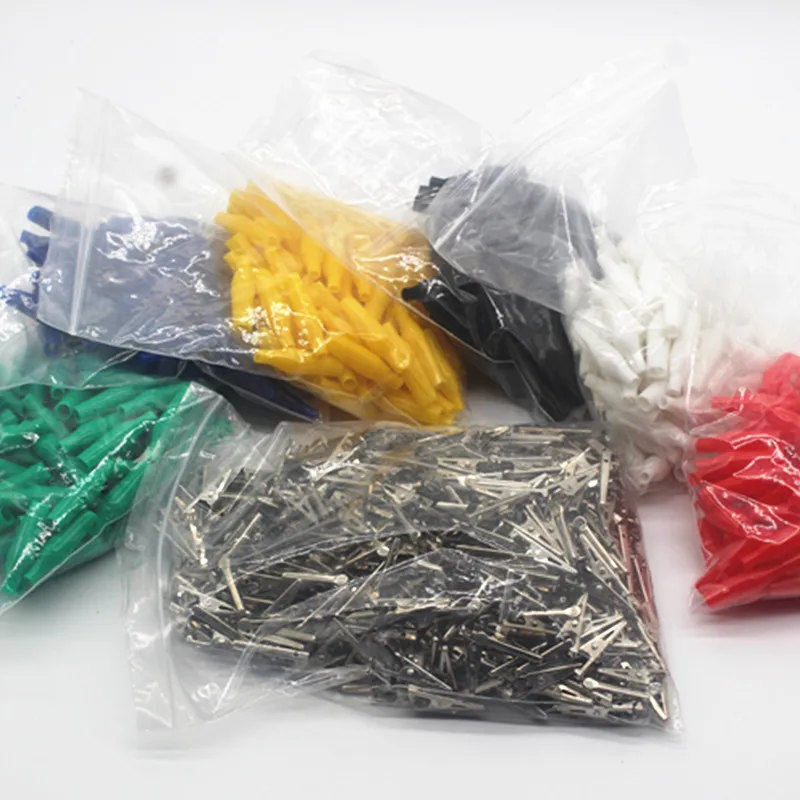 Alligator Clips 6Pcs Electrical DIY Test Leads Double-ended 28mm