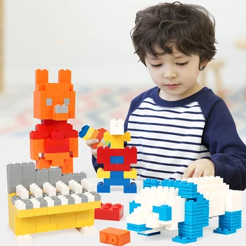 

200-300 pcs Assemble DIY Building Block Creative Bricks Model Constructor Creative Toys Children Birthday Presents