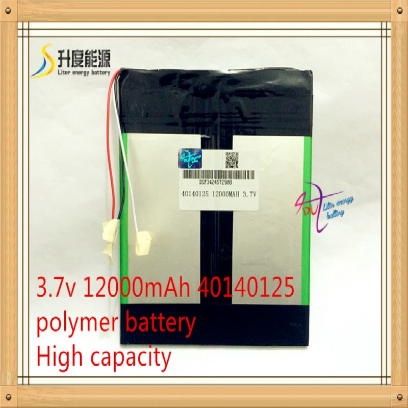 40140125 38140125 3,7 v 12000mAh с вилкой, батареей планшетного ПК, превосходное качество вариантов большой емкости