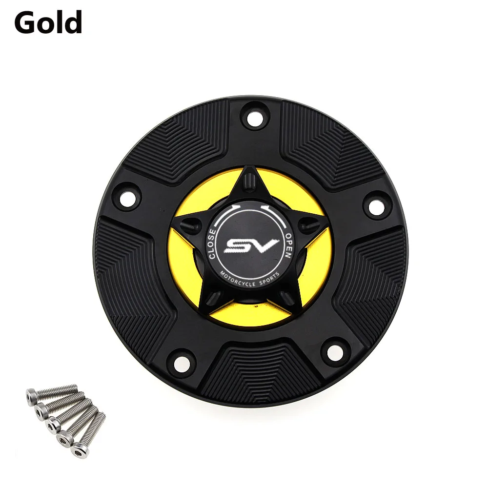 

Крышка бензобака SV1000 для Suzuki SV1000/650/S SV1000S 2003-2013, быстросъемная Крышка для мотоцикла с ЧПУ