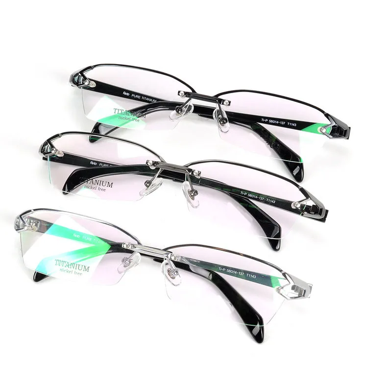 Новинка 2020 мужская оправа из чистого титана с линзами по рецепту анти синий
