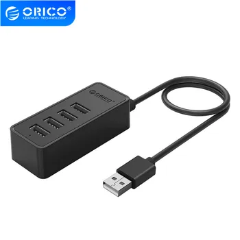 

ORICO 4 Ports USB2.0 HUB Desktop HUB Support OTG Function Attach Design Reserved MicroB Power Supply Port USB HUB USB2.0 HUB