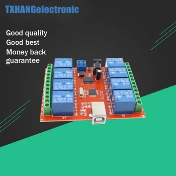 

12V USB Relay 8 Channel Programmable Computer Control For Smart Home New diy electronics