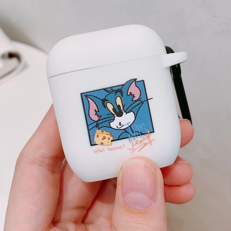 685 Мультфильм для Apple Airpods чехол силиконовые милые аксессуары для Airpods 2 Наушники коробка Беспроводная Bluetooth гарнитура защитный чехол - Цвет: 685