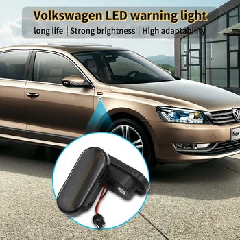 

2pcs Car Turn Signal Lights LED Turn Indicator Blinker Lamp Signal Lamp Side Marker For V-W Seat Ford- Skoda- Feat