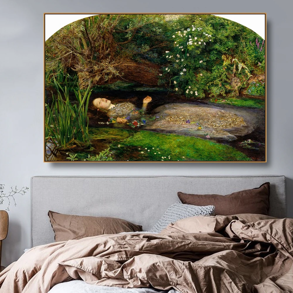 Ophelia от John Everett Millais холст живопись каллиграфия плакаты картины на стену принты
