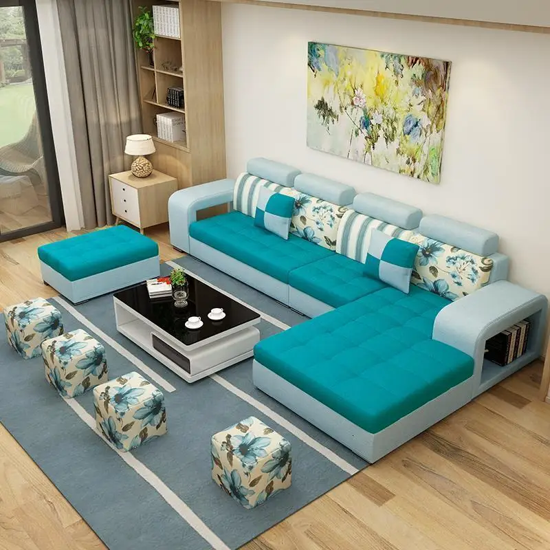 Современный дом Copridivano Puff Asiento Zitzak Pouf Современная Гостиная Koltuk Takimi Meubel De Sala мобильная мебель Mueble диван - Цвет: Version G