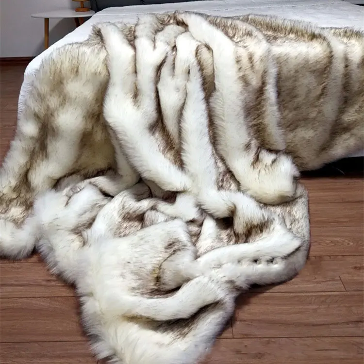 Высококачественное модельное комнатное меховое одеяло домашнее украшение из