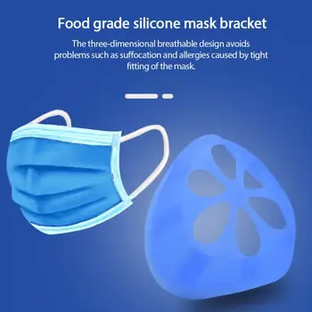 

1PC Mask Bracket Anti-suffocating Reusable 3D Mask Filter Non-stick Mouth Nose Breathable Dustproof Mask Inner Pad Bracket New