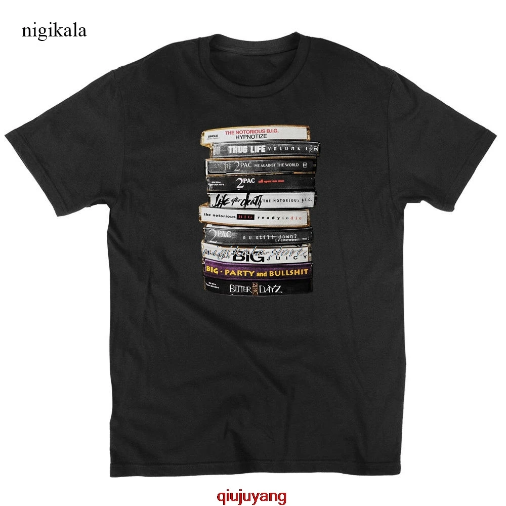 Приталенный топ nigikala с коротким рукавом хипстерские футболки Biggie 2Pac ленты