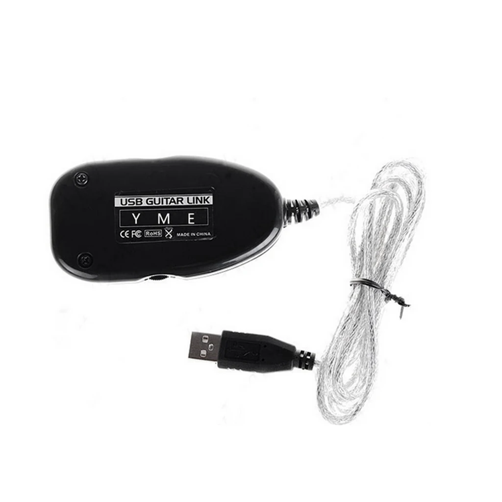 Guitar USB Interface Link Cable Recording System Instrument Device PC Computer Headphone Music Electronics