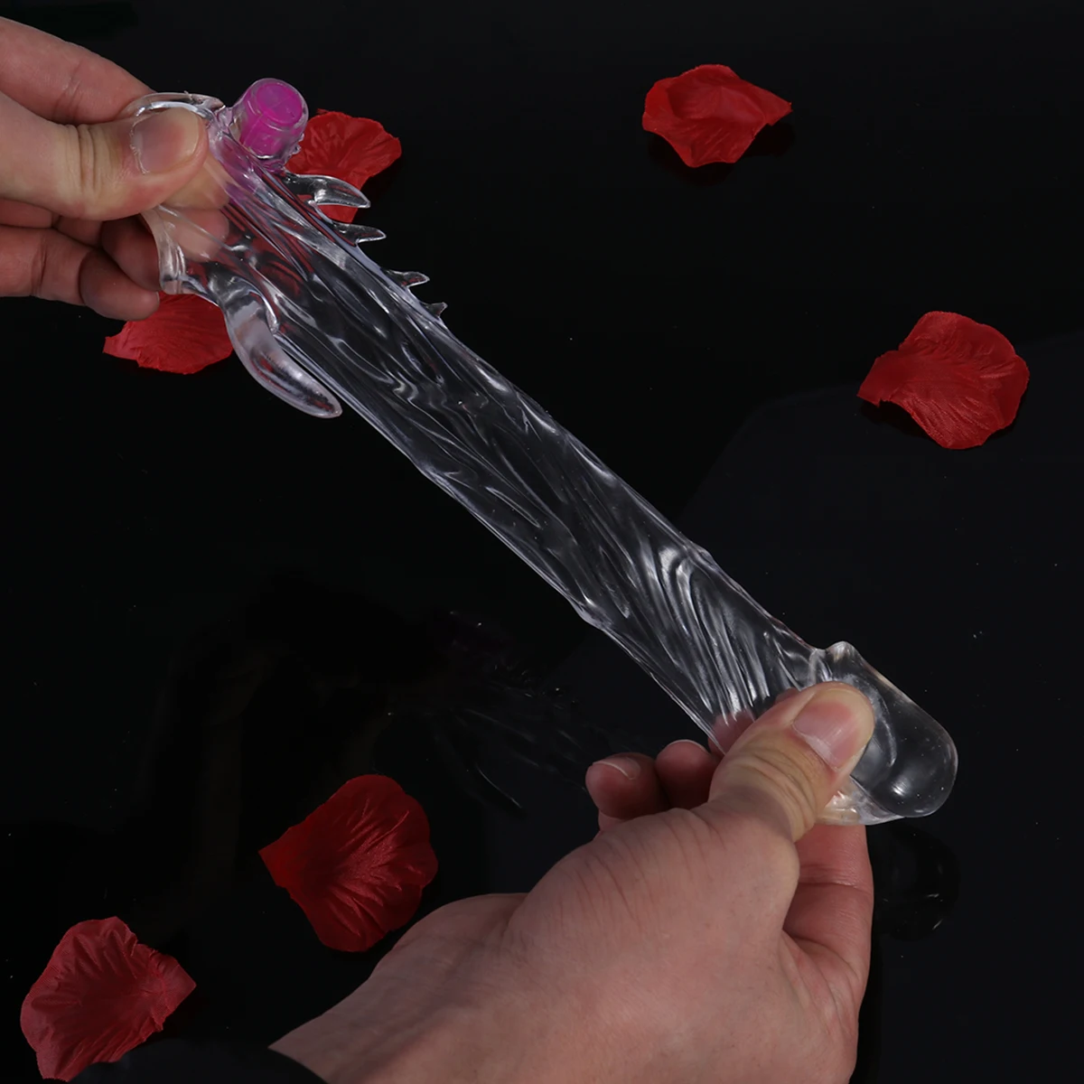 Flexible Silicone Condom Delay Extension Crystal Sleeve Extender Enlarger Erection Impotence Aid Stimulator Sex Massage Toys A35