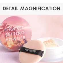 FOCALLURE, осветляющая естественная пудра, светильник, тонкая пудра, поры, шелковистая, мягкая, гладкая, бархатная, для макияжа лица