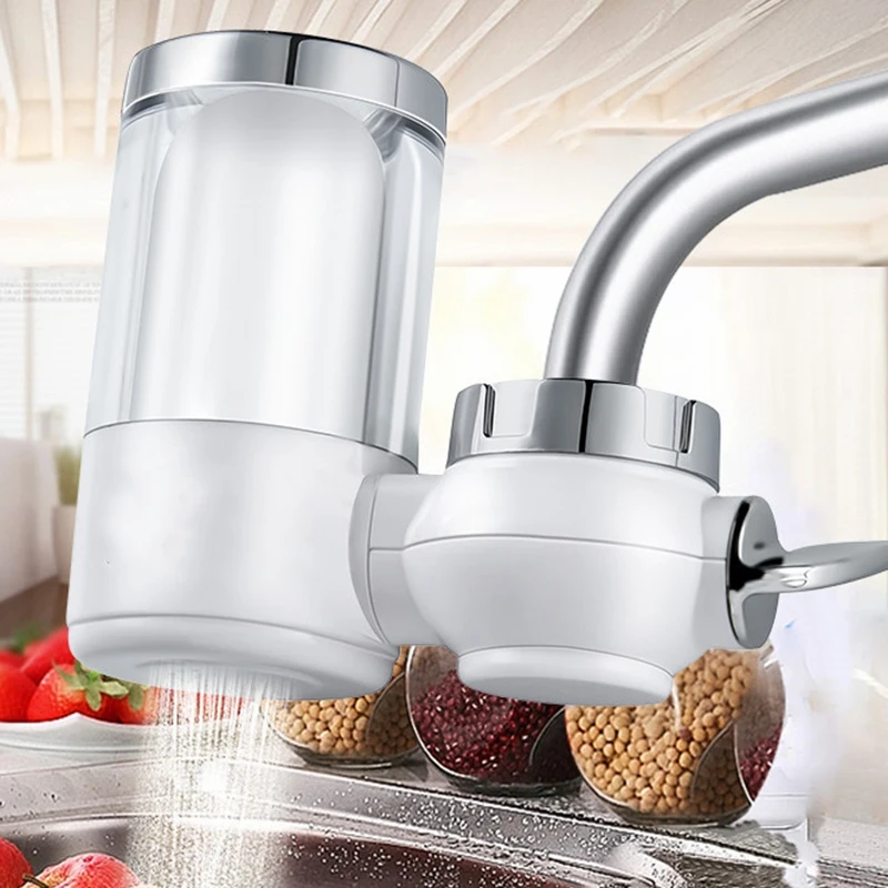 Gallon Long-Lasting Water Faucet Filtration System, Faucet Water Filter, Tap Water Filter, Removes Lead, Flouride& Chlorine- F