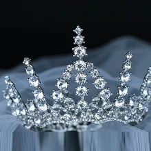 Кристаллы невесты короны свадебные аксессуары для волос головной убор для женщин