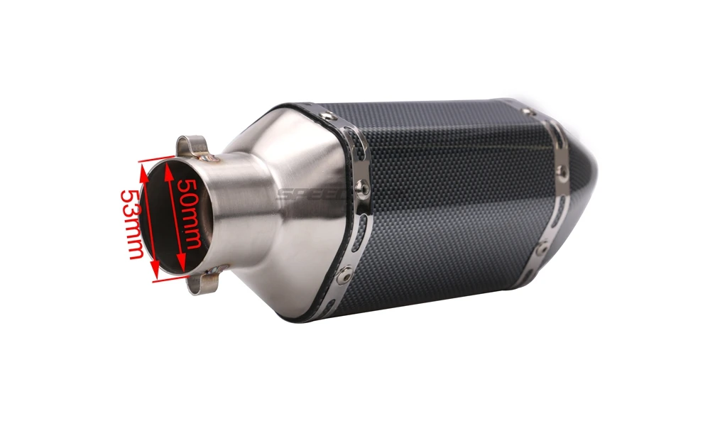 38-51 мм Универсальный мотоцикл Akrapovic выхлопная Модифицированная глушитель труба скутер питбайк грязь Мотокросс для Yamaha