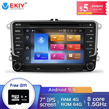 

EKIY 2 Din 7'' Car DVD Multimedia Player GPS Navigation System Auto Radio For VW Passat b6 Seat Leon 2 Altea Toledo Skoda 4G+32G