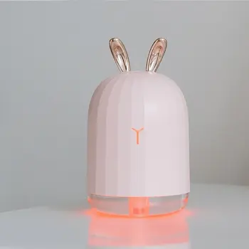 

Rabbit Design Air Ultrasonic Humidifier Essential Oil Diffuser Atomizer Air Freshener Mist Maker with LED Night Light