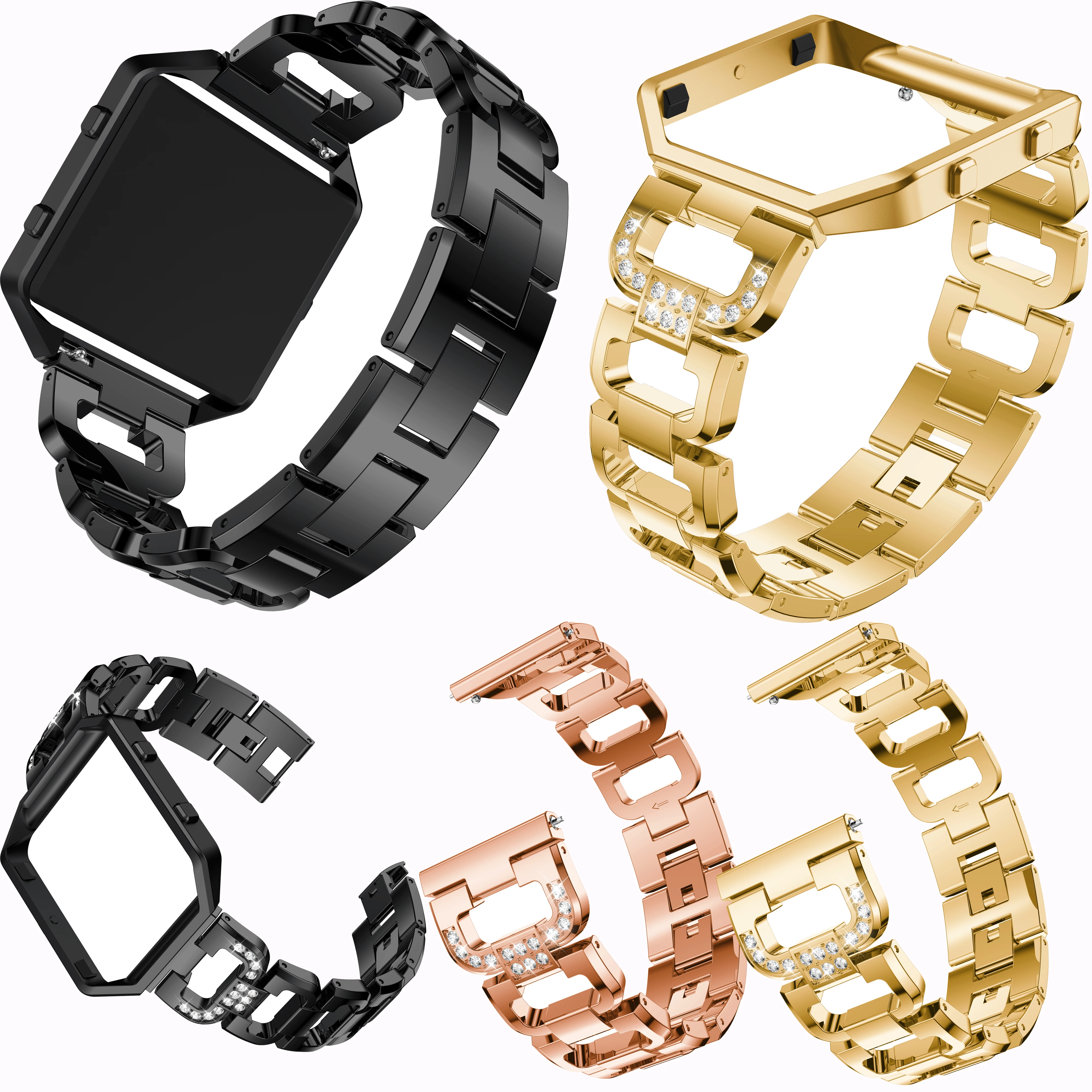 

for Fitbit blaze sport D-shaped alloy frame watch strap accessory for Fitbit Blaze smart watch wristband fashion bracelet unisex
