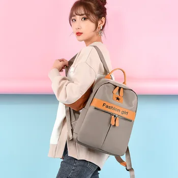 

Fashion Giri Bag Oxford The Youth Young Girl Backpack New Women's Anti Theft Backpack Cloth New Lightweight Nylon Women's Bag