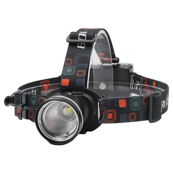 

Waterproof T6 LED Headlight Focusing 3-Mode Fisheye Glare Telescopic Zoom Flashlight Hunting Camping Fishing By AA Battery Torch