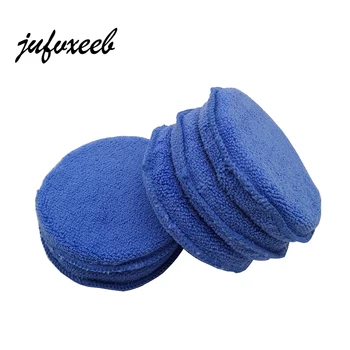 

10 pieces 5 inch Car Waxing Polish Foam Sponge Applicator car Cleaning Detailing sponge Pads Microfiber Auto maintenance tools
