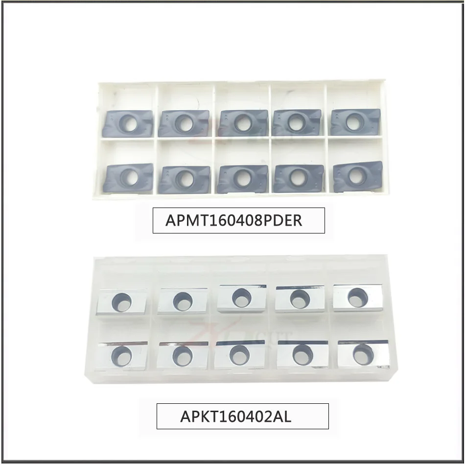 10 шт. APMT1604PDER H2/M2 P201F, R0.8 плоское Черновая режущее лезвие с твердосплавной вставкой, прямоугольное плечо лицо фрезерные вставки