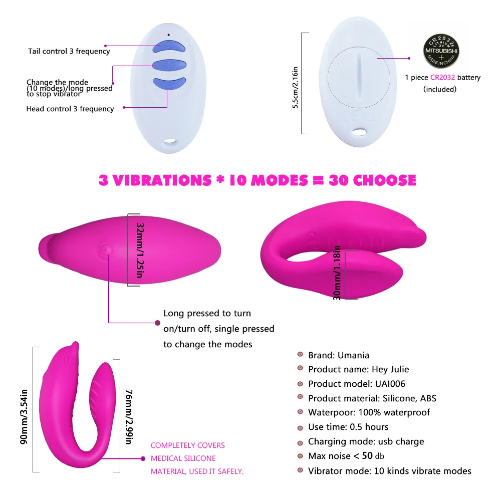 Silicone Dual Vibrating Dildo Panties Magic Wand Clitoral Stimulation Wireless Remote Control G Spot Vibrator Sex Toys for Women (17)