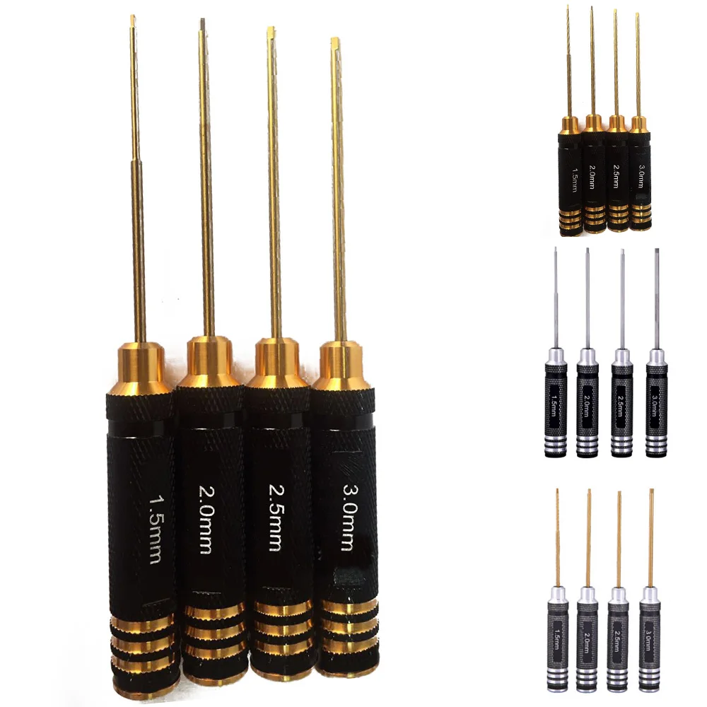 

4pcs/Set Long Hex/Allen Key Socket Bit Hex Screwdriver for Toy Model Tool Kit Hexagon socket wrench screwdriver set
