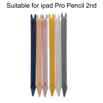 

Cute Rabbit Ear Anti-scroll Soft Silicone Protective Sleeve Pouch Case Skin Nib Cover for Apple iPad Pro Pencil 2nd