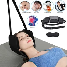 Hammock Neck-Head Free-Eye-Mask Cervical-Back Pain-Relief for Text with And Durable Elastic