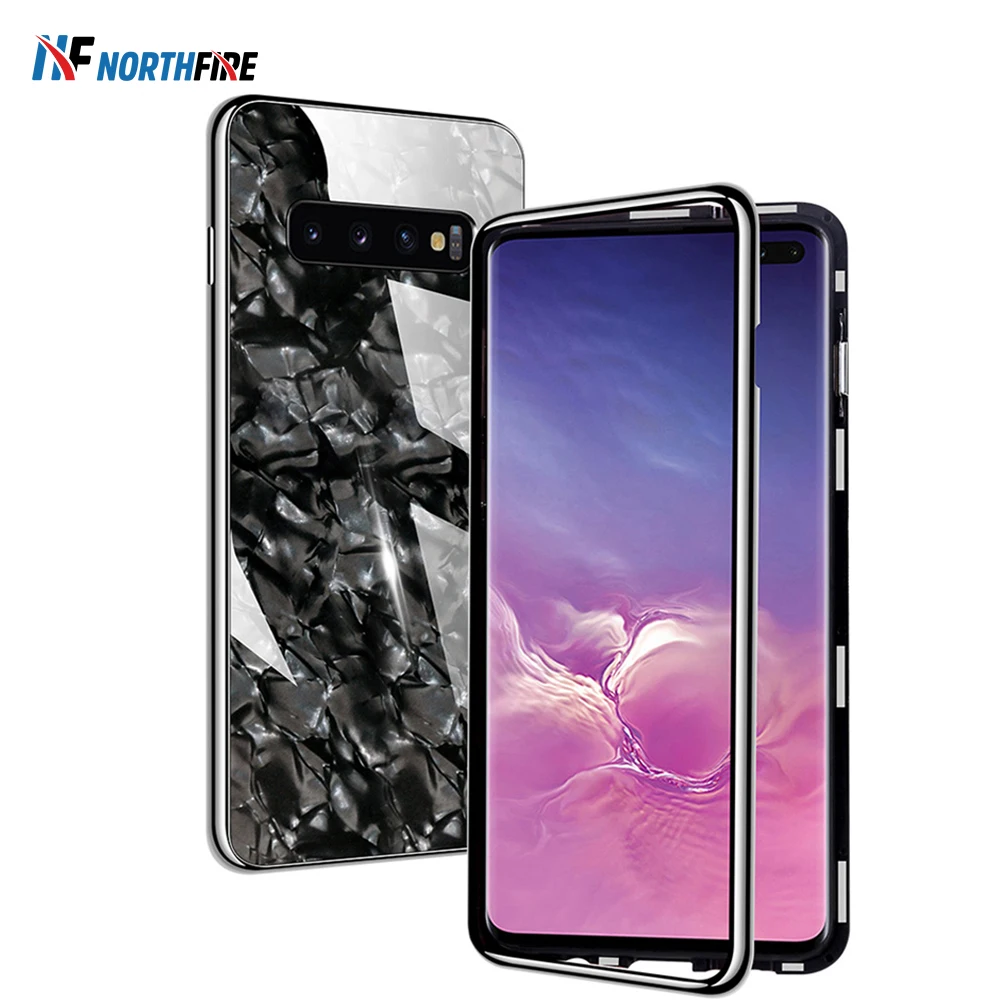 

NORTHFIRE Magnetic Adsorption Metal Case For iphone 11 Pro Max XR XS Magnet Back Coque Fundas For Samsung S10/S9 Plus Note 9/8