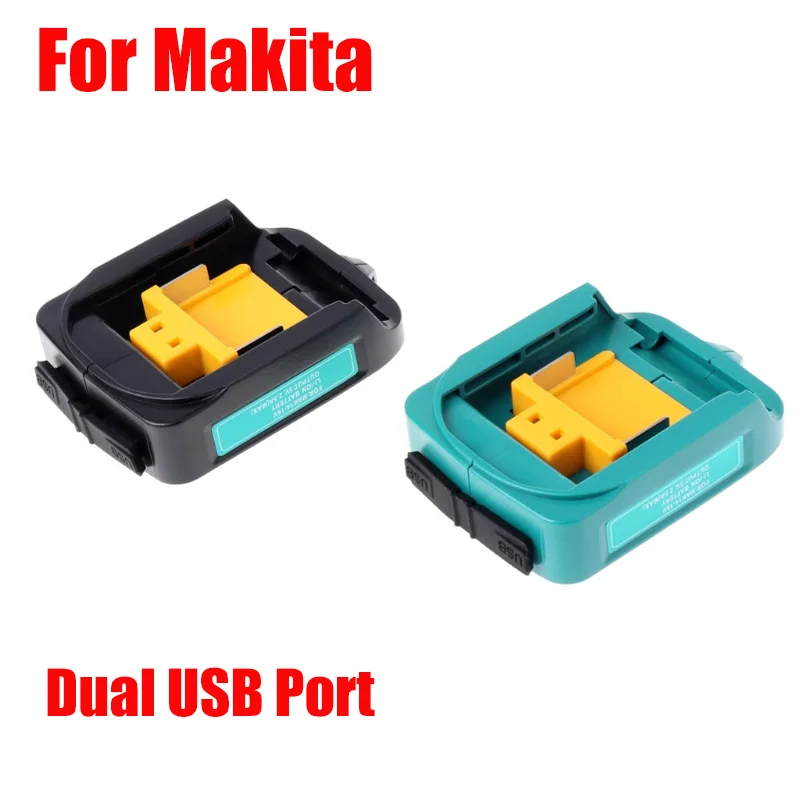 

Новый адаптер для Makita с двумя USB-портами для Makita ADP05 BL1815 BL1830 BL1840 BL1850, литий-ионный аккумулятор 14,4-18 в, адаптер питания