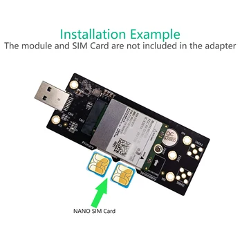 

NGFF M.2 to USB 3.0 Adapter Converter Card Expansion Cards with Dual NANO SIM Card Slot for 3G/4G/5G For Desktop Laptop