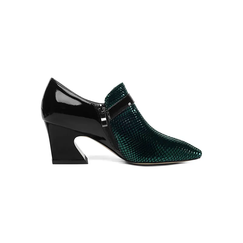 MORAZORA/Новые брендовые туфли на высоком каблуке женские туфли-лодочки из натуральной кожи модные модельные туфли с квадратным носком и пряжкой большие размеры 33-43