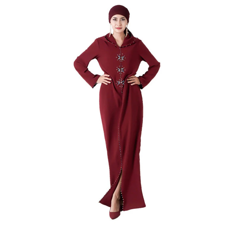 Arabic Islamic Abaya Turkey Hijab Muslim Dress Clothing Women Caftan Dubai Kaftan Robe Musulmane Tesettur Elbise Turkish Dresse (11)