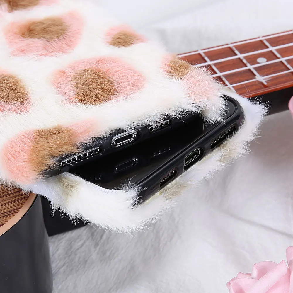 KISSCASE Warm Soft Phone Case For Samsung S10 Funda Leopard Back Cover For Samsung Note10 Capa 5