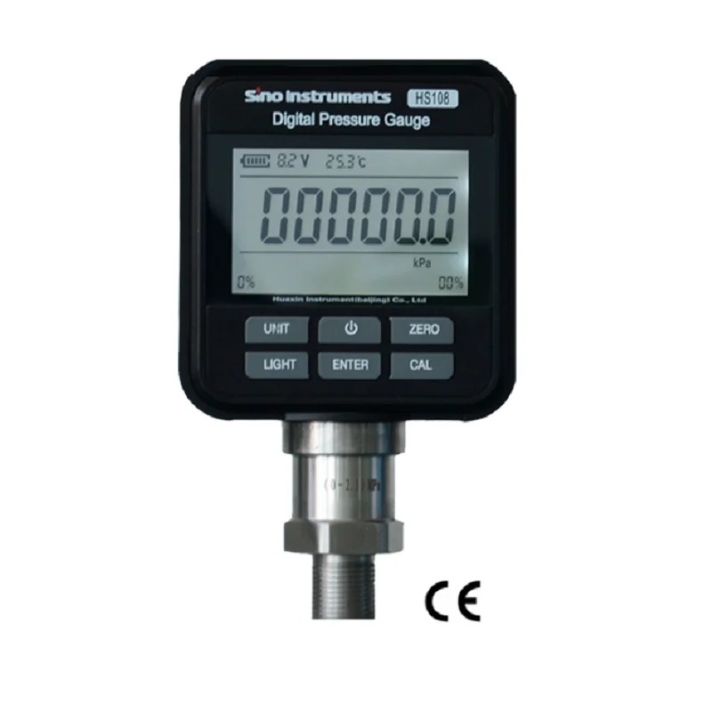 HS108 Manometer 0 60bar High Precision Digital Pressure GaugePressure