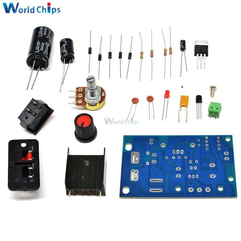 LM317 DIY Набор понижающий модуль питания регулируемый регулятор напряжения